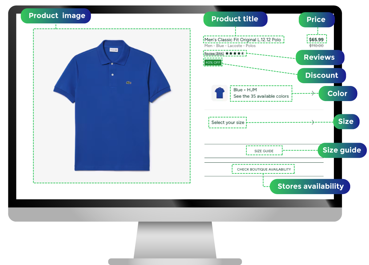 web SP ilus product data extraction monitor 1